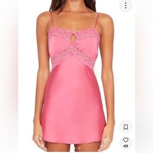 Danielle Guizio Baby Doll Silk Dress